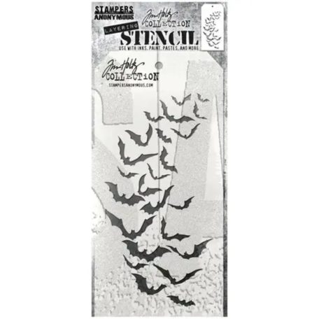 Stampers Anonymous Batty Stencil Layering Mini Stencil (1 db)