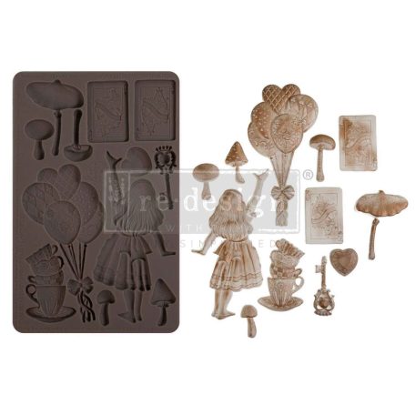 Limited Edition Redesign with Prima Whimsy Craft Chronicles Öntőforma 5″X8″ Décor Mould (1 db)