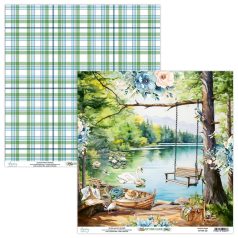   Mintay Papers By The Lake Scrapbook papír 2 12" (30 cm) 1 ív