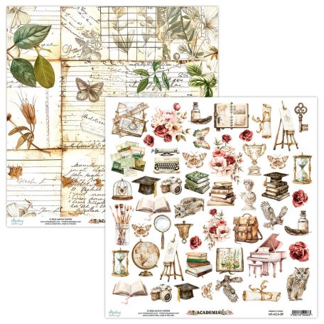 Mintay Papers Academia Scrapbook papír Kivágóív Elements 12" (30 cm) 1 lap