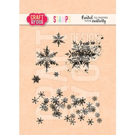 Craft & You Szilikonbélyegző Snowflakes Clear Stamps (1 db)