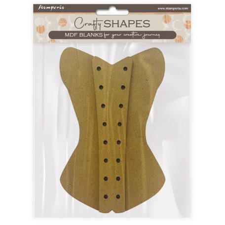 Stamperia Lace Corset MDF alap Crafty Shapes MDF BLANKS (1 db)