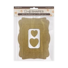   Stamperia Frames and Hearts MDF alap Crafty Shapes MDF BLANKS (1 db)