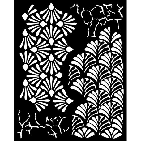 Stamperia Alterego Vastag stencil 20x25cm Mixed Patterns Thick Stencil  (1 db)