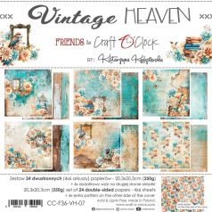   Craft O'Clock Scrapbook papírkészlet 8" (20 cm) Vintage Heaven Paper Collection Set (24 ív)