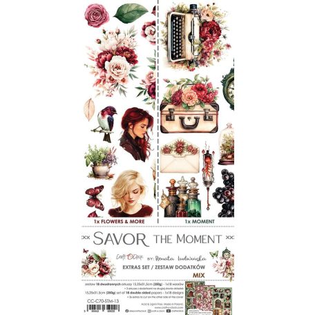 Craft O'Clock Kivágóív Savor the Moment Mix Extras to Cut Set (18 ív)