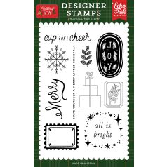   Echo Park Christmas Joy Cup Of Cheer Szilikonbélyegző Clear Stamps (1 db)