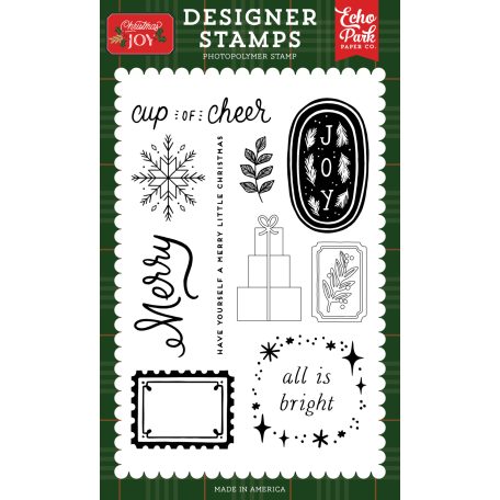 Echo Park Christmas Joy Cup Of Cheer Szilikonbélyegző Clear Stamps (1 db)