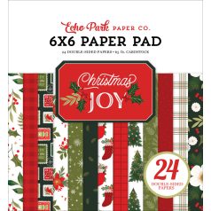   Echo Park Christmas Joy Scrapbook papírkészlet 6" (15 cm) Paper Pack (24 lap)