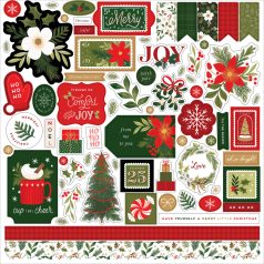   Echo Park Christmas Joy Matrica 12" (30 cm) Cardstock Stickers (1 ív)