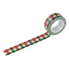   Echo Park Baking Spirits Bright Festive Plaid Dekorációs ragasztószalag Washi Tape (1 db)