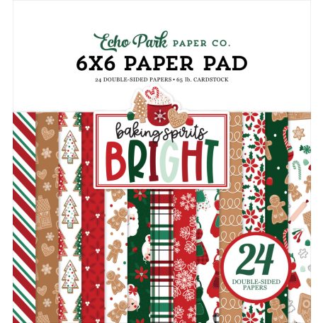 Echo Park Baking Spirits Bright Scrapbook papírkészlet 6" (15 cm) Paper Pack (24 lap)