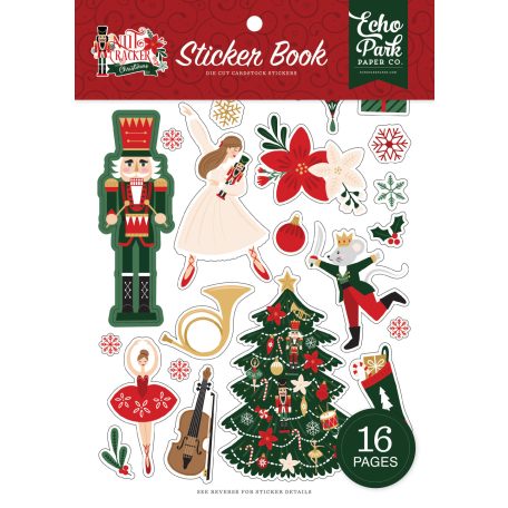 Echo Park Nutcracker Christmas Matrica készlet Sticker Book (16 ív)