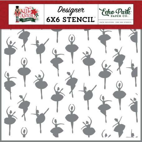 Echo Park Nutcracker Christmas Ballerina Stencil 6" (15 cm) Designer Stencil (1 db)