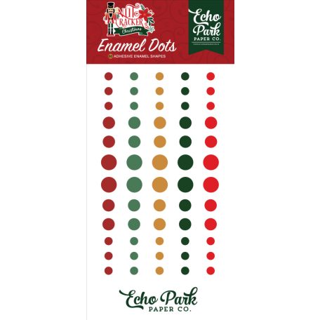 Echo Park Nutcracker Christmas Díszítőelem Enamel Dots (1 csomag)