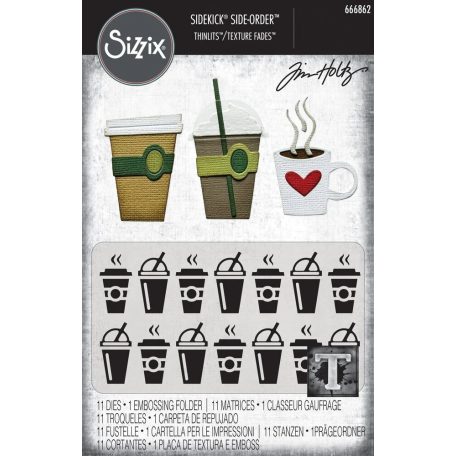 Sizzix Fresh Brewed Vágósablon  Sidekick Side Order (1 csomag)