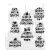 Stampers Anonymous Holiday Whatnots Tim Holtz Gumibélyegző Cling Stamps (1 csomag)