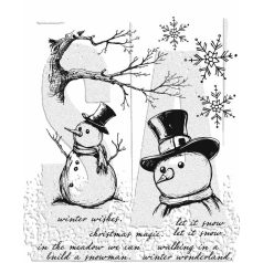   Stampers Anonymous Mr. Frostie Tim Holtz Gumibélyegző Cling Stamps (1 csomag)