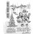 Stampers Anonymous Santa Visit Tim Holtz Gumibélyegző Cling Stamps (1 csomag)