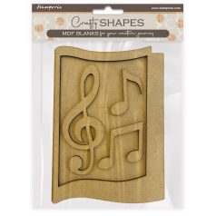   Stamperia Music notes MDF alap Crafty Shapes MDF BLANKS (1 db)