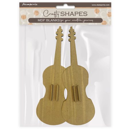 Stamperia Music violin MDF alap Crafty Shapes MDF BLANKS (1 db)