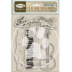   Stamperia Music Szilikonbélyegző A5 Violin Clear Stamps (1 csomag)