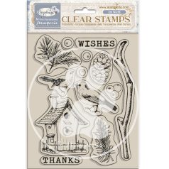   Stamperia Dewdrops Szilikonbélyegző A5 nest bird Clear Stamps (1 csomag)