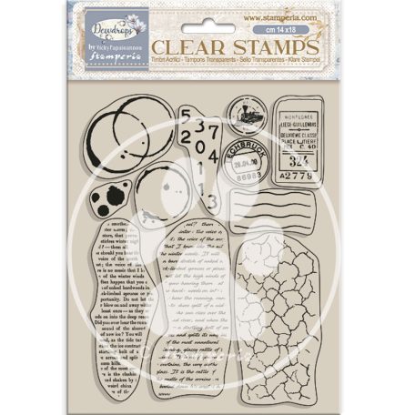 Stamperia Dewdrops Szilikonbélyegző A5 mixed backgrounds Clear Stamps (1 csomag)