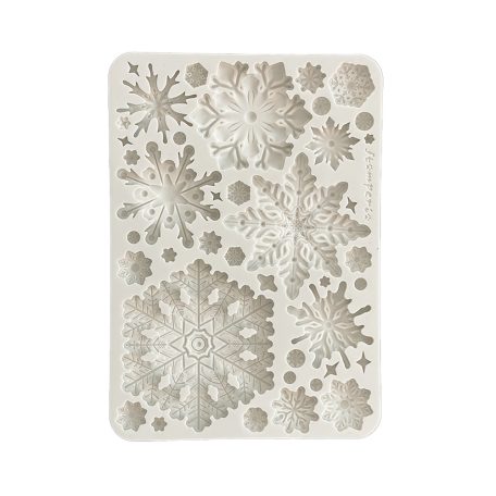 Stamperia Dewdrops Szilikon öntőforma A5 snowflakes Silicon Mould (1 db)