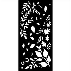   Stamperia Dewdrops Vastag stencil 12x25cm big leaves Thick Stencil  (1 db)