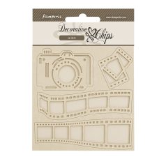   Stamperia Dewdrops Chipboard 14x14 cm Art of photograph Decorative Chips (1 ív)