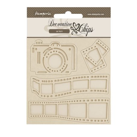 Stamperia Dewdrops Chipboard 14x14 cm Art of photograph Decorative Chips (1 ív)