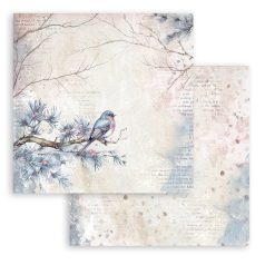   Stamperia Dewdrops Scrapbook papír 12" (30 cm) bird Paper Sheets (1 ív)