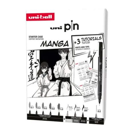 UNI PIN rajzmarker készlet Manga Collection Box