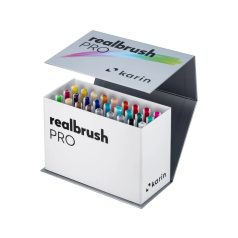   Karin Realbrush PRO  Mini Box "26 Colous+Blender" Akvarell ecsetfilc készlet (26+1 db)