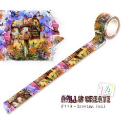   AALL & CREATE Growing Mail Dekorációs ragasztószalag Washi Tape 25mm 1 db