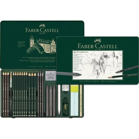 Faber-Castell Pitt Grafit ceruza készlet - 26 darabos fémdobozban