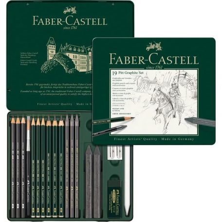 Faber-Castell Pitt Grafit ceruza készlet - 19 darabos fémdobozban