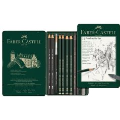   Faber-Castell Pitt Grafit ceruza kezdőkészlet - 11 darabos fémdobozban