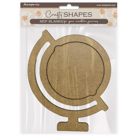 Stamperia Art of Travelling MDF alap  Globe Crafty Shapes MDF BLANKS (1 db)