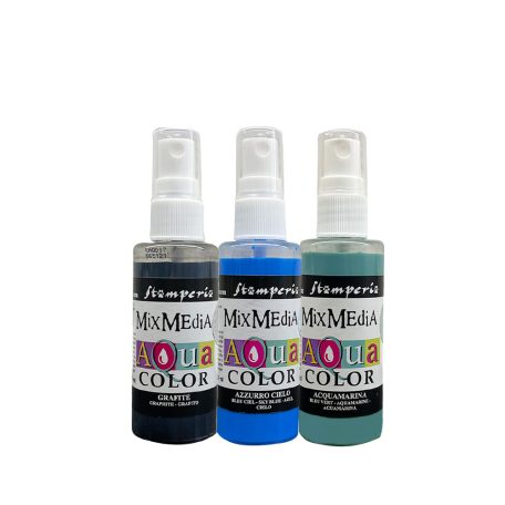 Stamperia Art of Travelling Festék spray Aquacolor Paint Kit (3 db)