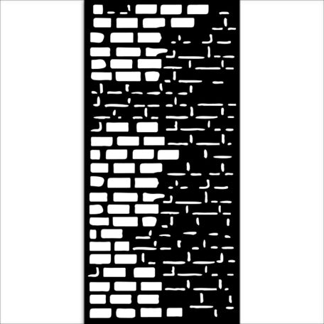 Stamperia Art of Travelling Vastag stencil 12x25cm Bricks Thick Stencil  (1 db)