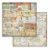 Stamperia Art of Travelling Scrapbook papír 12" (30 cm) Tickets Paper Sheets (1 ív)