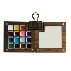   Stamperia MINI Akvarell festék készlet Watercolours paints set - 15 colours / Create Happiness (1 db)