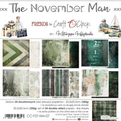   Craft O'Clock Scrapbook papírkészlet 8" (20 cm) The November Man Paper Collection Set (24 ív)