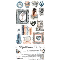   Craft O'Clock Kivágóív Nighttime Chill Chill Extras to Cut Set (18 ív)