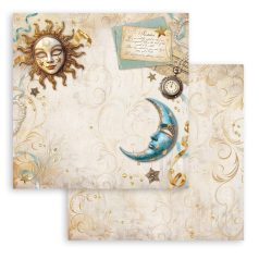   Stamperia Masquerade Scrapbook papír 12" (30 cm) Sun and moon Paper Sheets (1 ív)