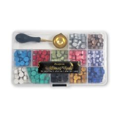   Stamperia Viaszgyöngy készlet - olvasztó kanállal  Wax set 12 colors and spoon (12 szín)