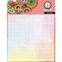   Art by Marlene Lotsa Dots Stencil 8" (20 cm)  ABM Mask (1 db)