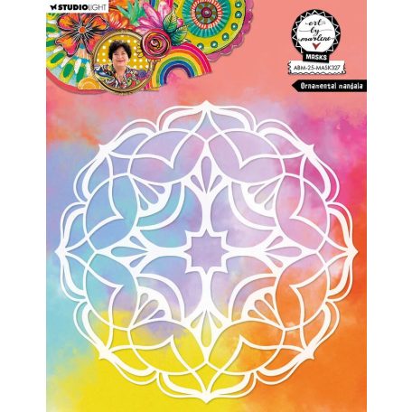 Art by Marlene Ornamental Mandala Stencil 8" (20 cm)  ABM Mask (1 db)